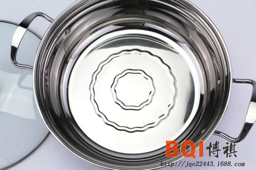 不锈钢单底复底电磁炉火锅 无磁加厚钢耳不粘清汤火锅 炉具通用